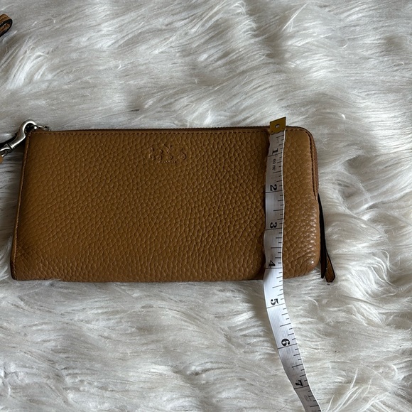 Coach Tan Leather Wristlet - Picture 15 of 16